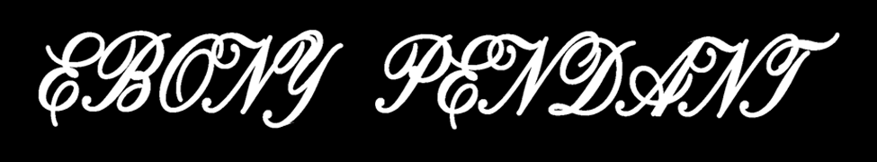 Ebony Pendant logo by S.C.